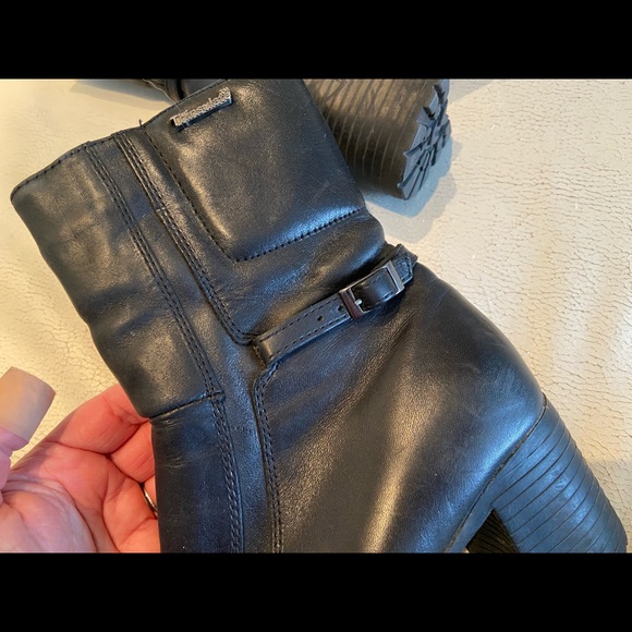 Thinsulate winter boots genuine leather black size 6 - Picture 5 of 10